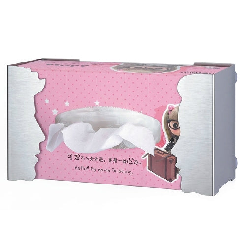 Stainless Steel Lover Style Tissue Box Holder