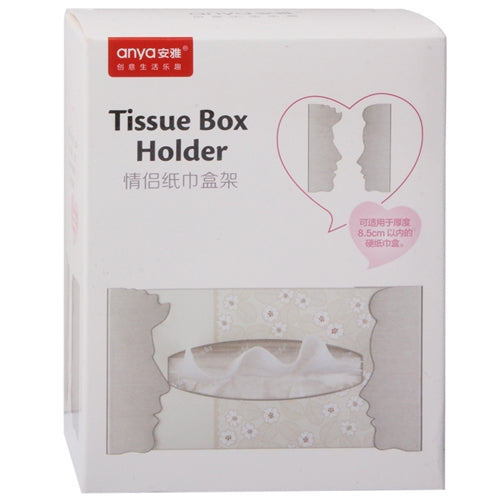 Stainless Steel Lover Style Tissue Box Holder