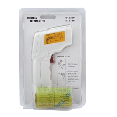 Infrared Thermometer, Temperature Range: -50 - 380 Degrees Celsius(White)
