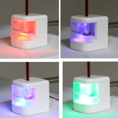 iSharpener - USB Battery Powered Sharpener with LED Lights(White)