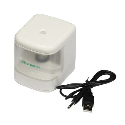 iSharpener - USB Battery Powered Sharpener with LED Lights(White)