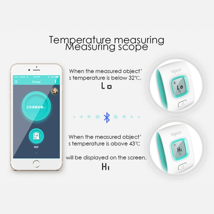 Wearable Health Monitor Wristband Bluetooth Smart Thermometer for Babies Children(Yellow)