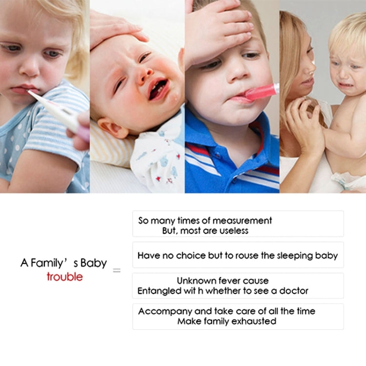 Wearable Health Monitor Wristband Bluetooth Smart Thermometer for Babies Children(Yellow)