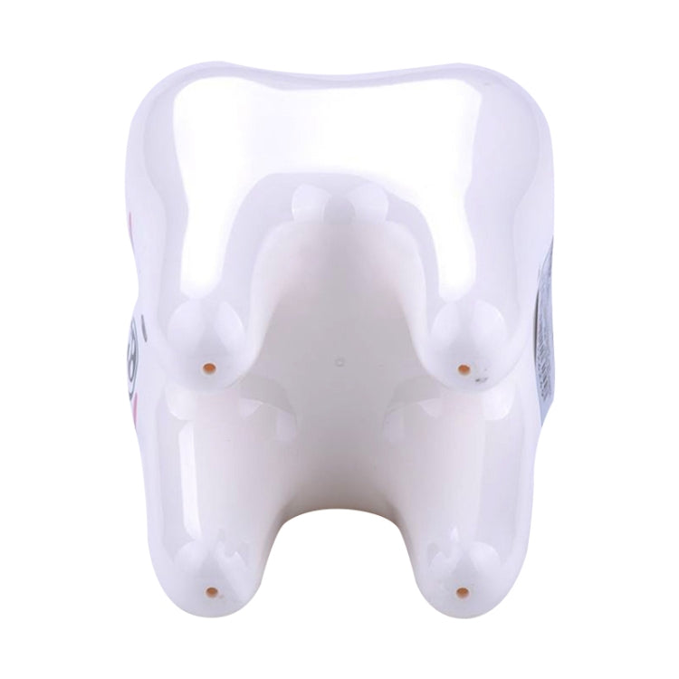 2 PCS Creative Fashion Tooth Style Toothbrush Holder(White)