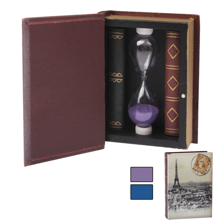 Book Memory Wooden Hourglass (Random Color Delivery)