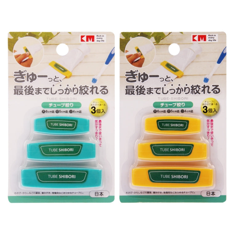 3 PCS Versatile Tube Squeezer Toothpaste Dispenser Extrusion Device, Random Color Delivery