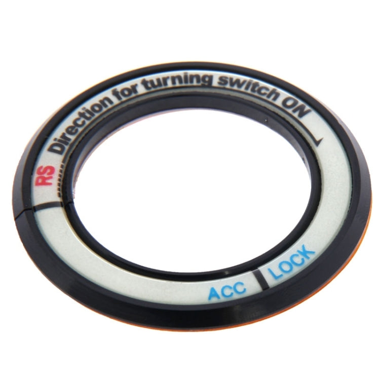 Fluorescent Aluminum Alloy Ignition Key Ring, Inside Diameter: 3.4cm