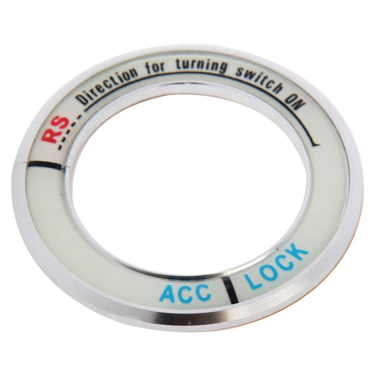 Fluorescent Aluminum Alloy Ignition Key Ring, Inside Diameter: 3.4cm