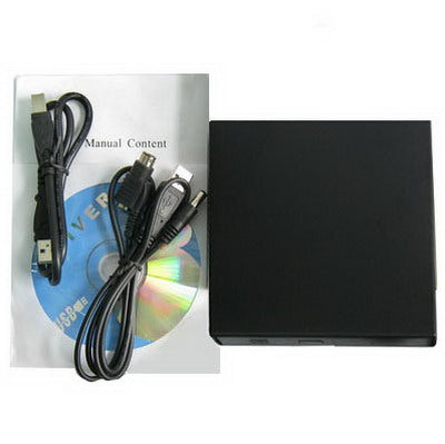 USB 2.0 Slim Portable Optical Driver (DVD)(Black)