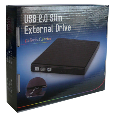 USB 2.0 Slim External DVD-RW/R Drive(Grey)