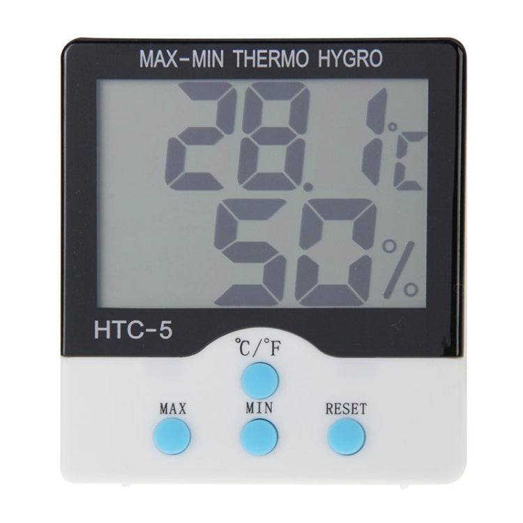 HTC-5 Digital Indoor Centigrade and Fahrenheit Thermometer & Hygrometer
