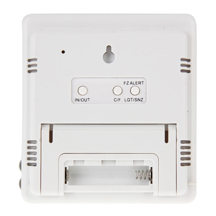 THC-03A Outdoor / Indoor LCD Digital Electronic Thermometer Hygrometer Alarm Clock(Grey)