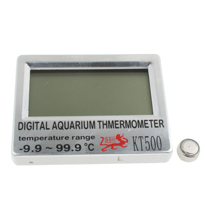 KT500 Digital Waterproof LCD Display Aquarium Thermometer, Random Color Delivery(Silver)