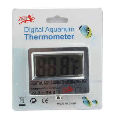 KT500 Digital Waterproof LCD Display Aquarium Thermometer, Random Color Delivery(Silver)