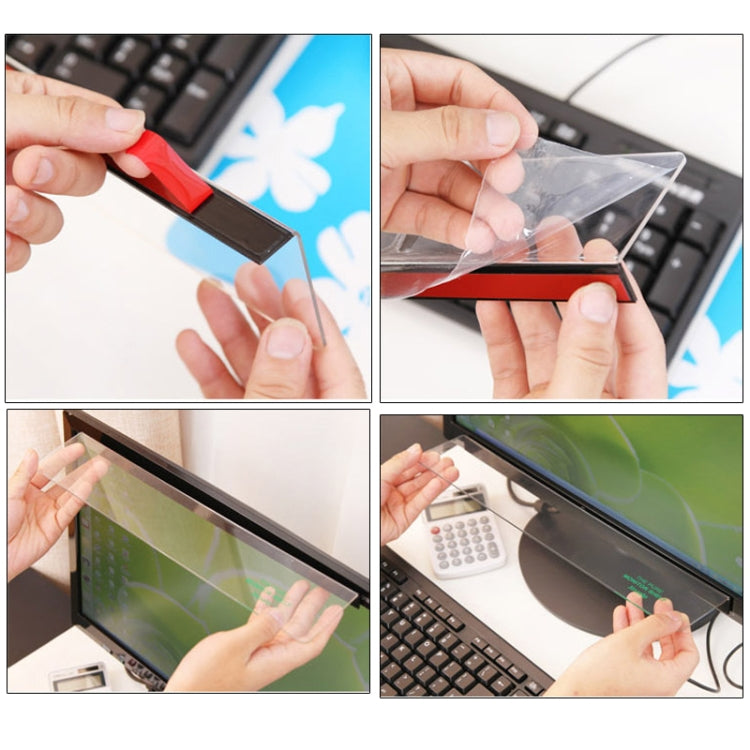 Computer Screen Monitor Shelf / Display Transparent Storage Rack(Transparent)