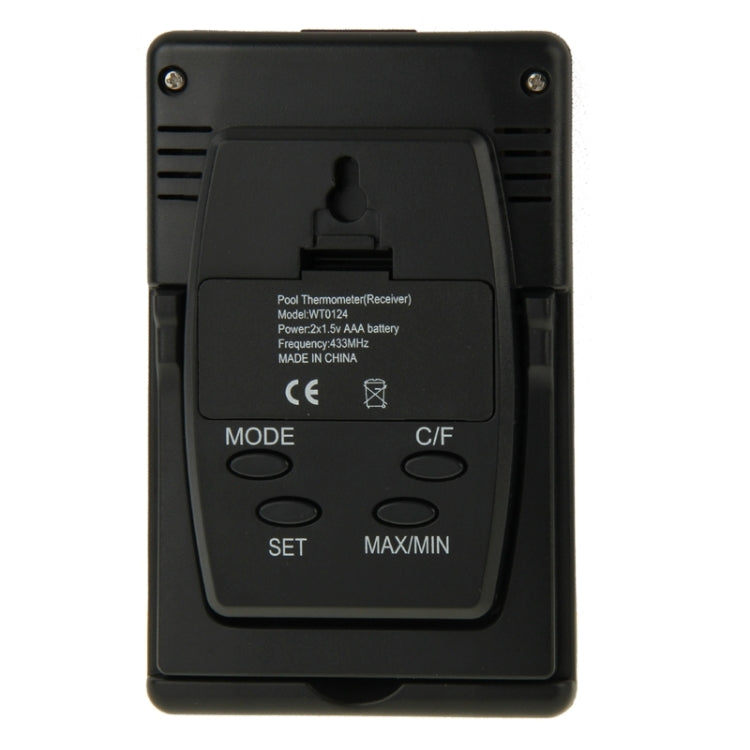 Wireless Indoor and Outdoor Solar Power Pool Thermometer with Alarm & Clock & Date