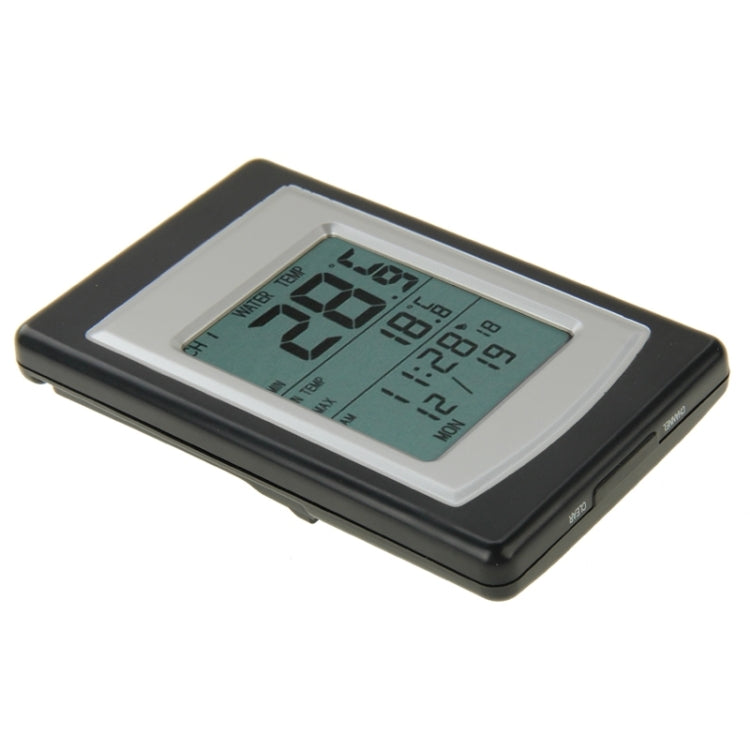 Wireless Indoor and Outdoor Solar Power Pool Thermometer with Alarm & Clock & Date