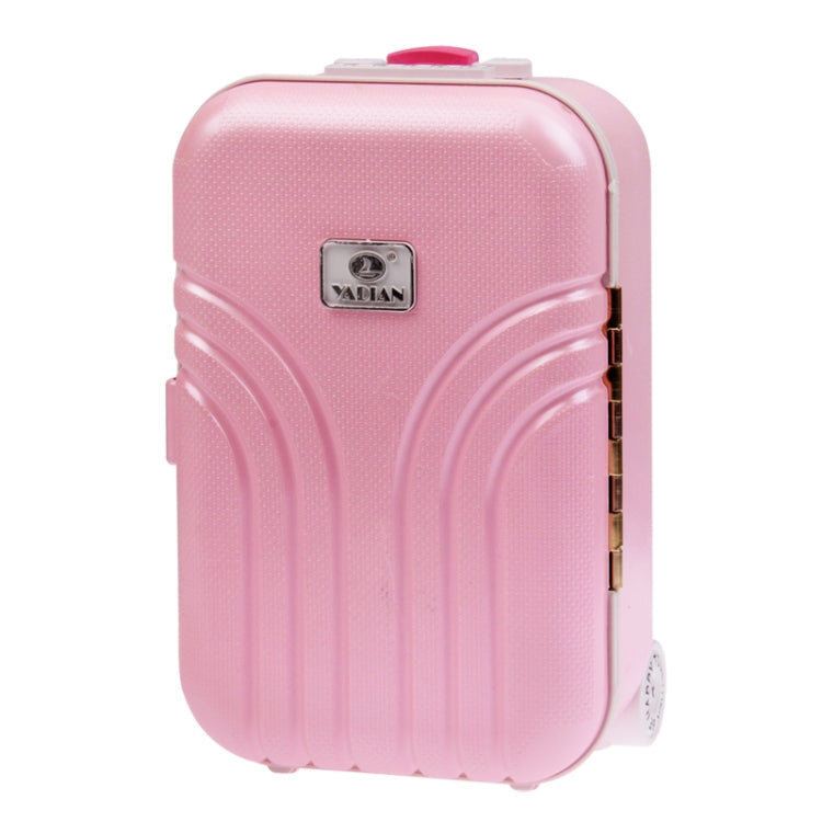 Cute Mini Suitcase Style Mechanical Music Box / Storage Box with Mirror & Ballet Girl(Pink)