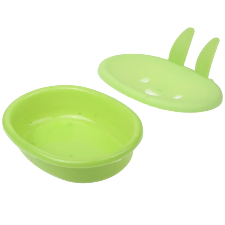 Lovely Rabbit Style Plastic Soap Boxes(Green)
