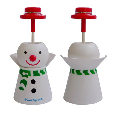 Snowman Style Automatic Toothpick Holder