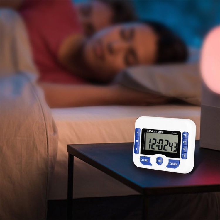 PS-360 4 Groups Alarm Timer Digital Kitchen Countdown Clock