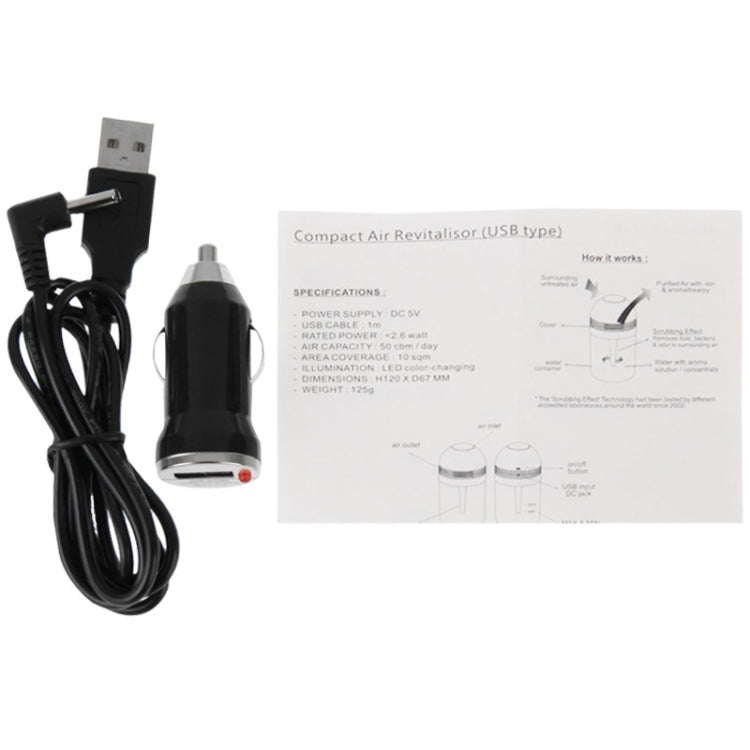Mini USB Air Purifier Oxygen Bar Aromatherapy Diffuser Humidifier for Home Office Car