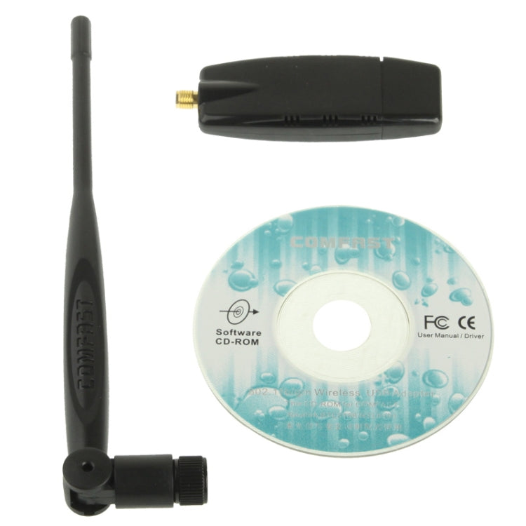 CF-WU830NS 300Mbps High Gain Wireless N USB Adapter with 5dBi Gain Antenna(Black)