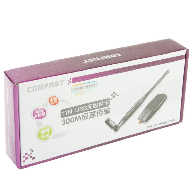 CF-WU830NS 300Mbps High Gain Wireless N USB Adapter with 5dBi Gain Antenna(Black)