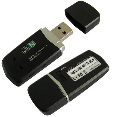 USB 2.0 Wireless 802.11N adapter(Black)