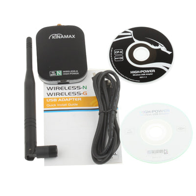 300Mbps Wireless-N High-Power USB Adapter, Support Network Decoder(Black)