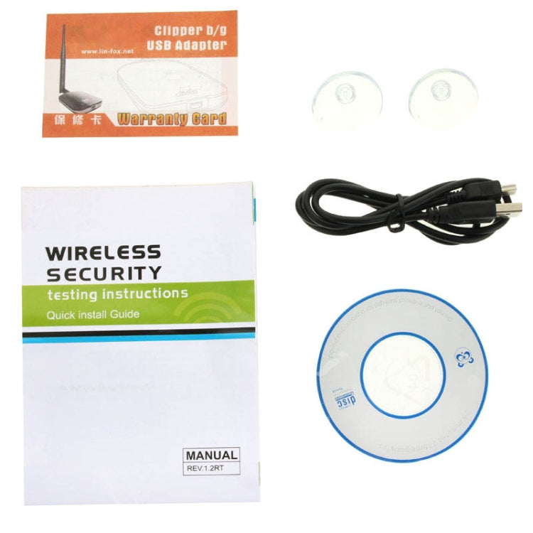 LF-8500000G 2.4GHz 6000mw 802.11b/g 54Mbps USB 2.0 Wireless WiFi Network Adapter,30dBi Gain Antenna, Support Network Decoder