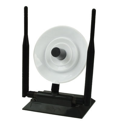360000N 2.4GHz 3800mW 802.11b/g 54Mbps USB 2.0 Wireless WiFi Network Adapter, 38dBi Gain Antenna, Support Network Decoder