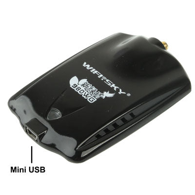 980WG 2.4GHz 5800mW 802.11b/g 54Mbps USB 2.0 Wireless WiFi Network Adapter, 60dBi Gain Antenna, Support Network Decoder