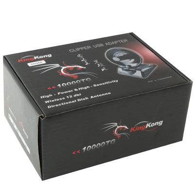 10000TG 2.4GHz 802.11b/g/ 300Mbps USB 2.0 Wireless WiFi Network Adapter, Support Network Decoder & 360 Degree Rotation(Black)