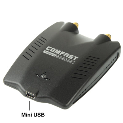 CF-720IND 2.4GHz 802.11b/g/ 150Mbps 800mW USB 2.0 Wireless WiFi Network Adapter with Dual Gain Antenna, Support Network Decoder(Black)