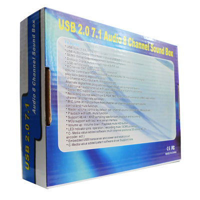 USB 2.0 7 in 1 Audio 8 Channel Sound Box