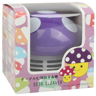 Mini Cute Personality Household/Vehicle Cartoon Colored Mushroom Desktop Vacuum Cleaner,Size:9x9x8cm