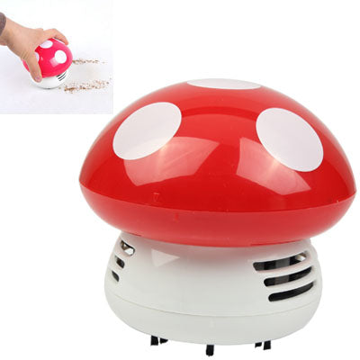Mini Cute Personality Household/Vehicle Cartoon Colored Mushroom Desktop Vacuum Cleaner,Size:9x9x8cm
