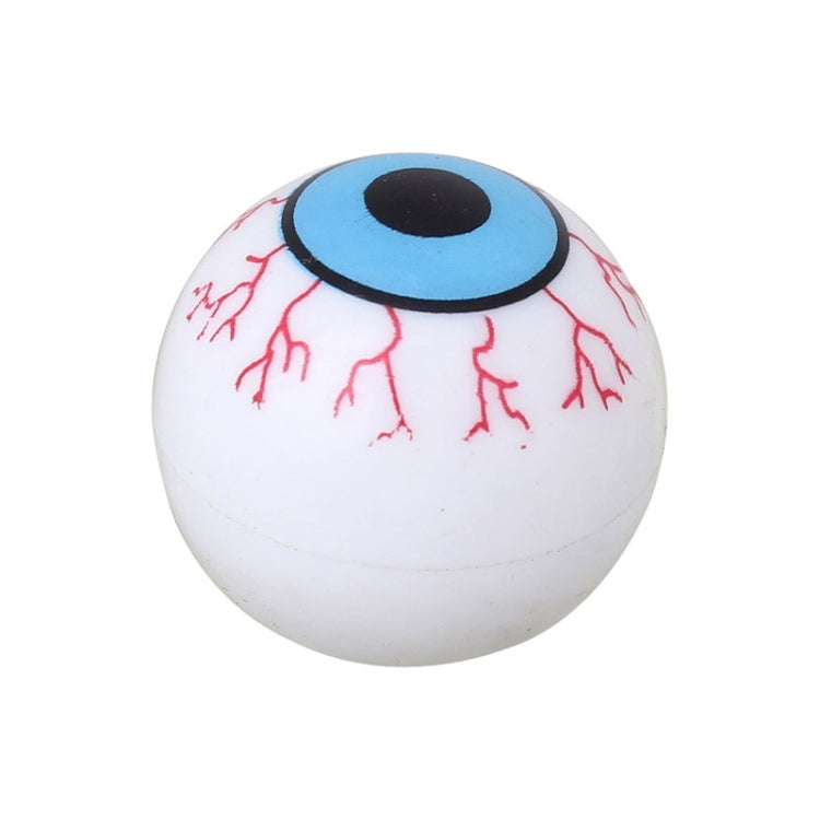 Universal 8mm Eyeball Pattern Ball Style Plastic Car Tire Valve Caps, Pack of 4