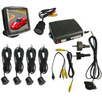 Wireless 3.5 inch TFT Monitor Display Car Reverse Parking Sensor Video Display Car Parking Sensor