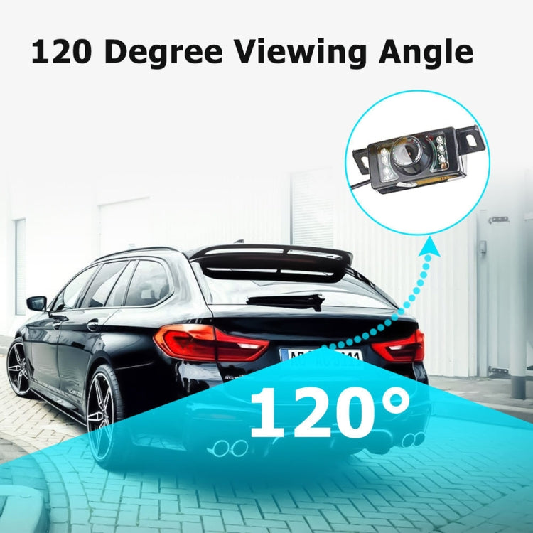 LED Sensor Car Rear View Camera, Support Color Lens/120 Degrees Viewable / Waterproof & Night Sensor function (E350)(Black)