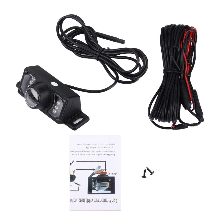 7 LED IR Infrared Waterproof Night Vision Rear View Camera for Car GPS, Wide viewing angle: 120 degree (DM320)(Black)
