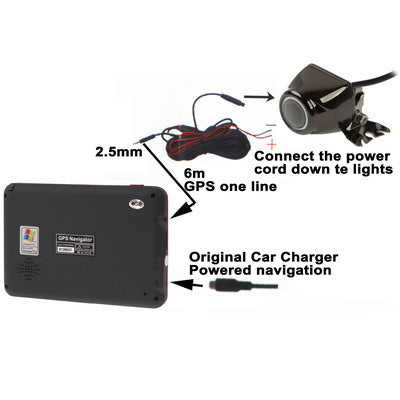 Metal Casing Waterproof Rear View Camera for Car GPS, Viewing angle: 120 degree (DM660)(Grey)