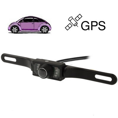 7 LED IR Infrared Waterproof Night Vision Rear View Camera for Car GPS, Wide viewing angle: 120 degree (DM700)(Black)