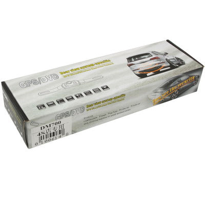 7 LED IR Infrared Waterproof Night Vision Rear View Camera for Car GPS, Wide viewing angle: 120 degree (DM700)(Black)