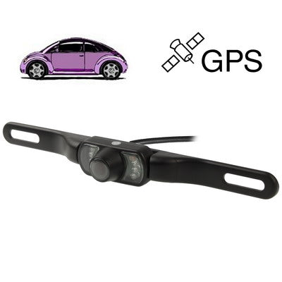 7 LED IR Infrared Waterproof Night Vision Rear View Camera for Car GPS, Wide viewing angle: 120 degree (DM800)(Black)