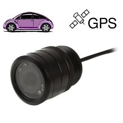 8 LED IR Infrared Waterproof Night Vision Rear View Camera for Car GPS, Wide viewing angle: 120 degree (DM2837)(Black)