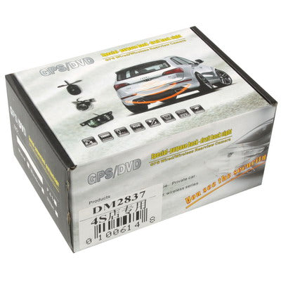 8 LED IR Infrared Waterproof Night Vision Rear View Camera for Car GPS, Wide viewing angle: 120 degree (DM2837)(Black)