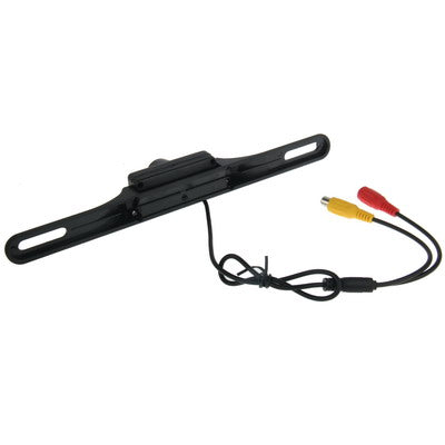 7 LED IR Infrared Waterproof Night Vision License Plate Frame Astern Backsight With Scaleplate, Support Installed in GPS Navigator , Wide Viewing Angle: 140 degree (YX001)(Black)