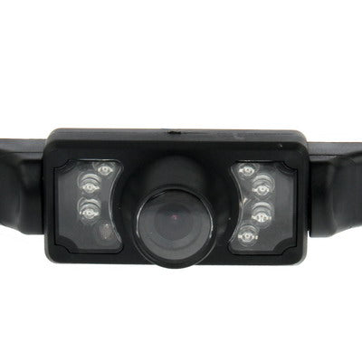 7 LED IR Infrared Waterproof Night Vision License Plate Frame Astern Backsight With Scaleplate, Support Installed in GPS Navigator , Wide Viewing Angle: 140 degree (YX001)(Black)
